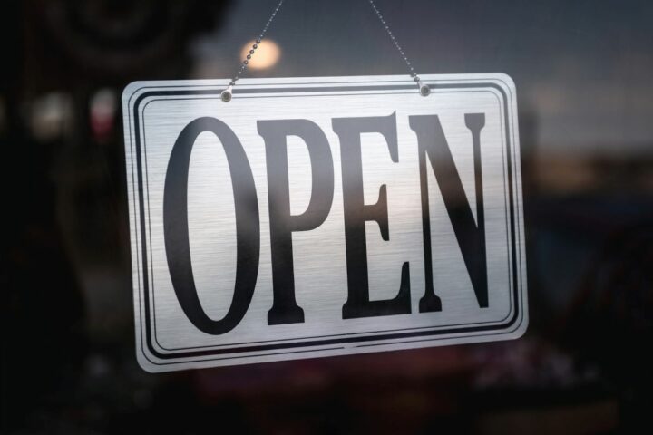 Open sign