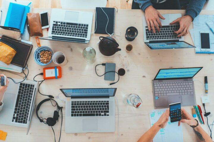 laptops on table