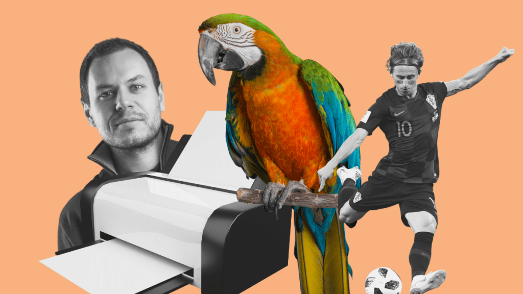 Modrić, parrot and a printer defying the robot uprising
