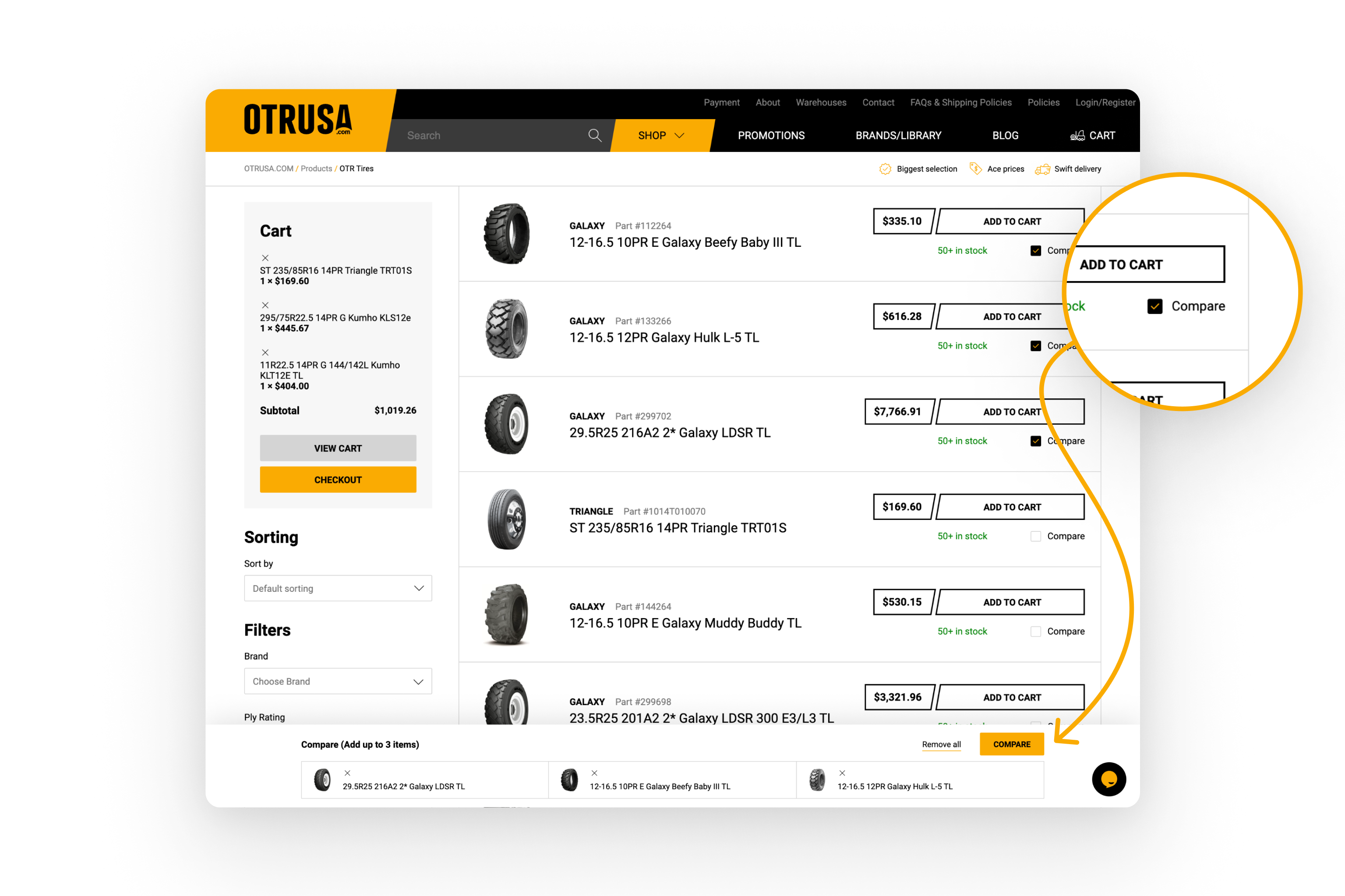 otrusa addtocompare