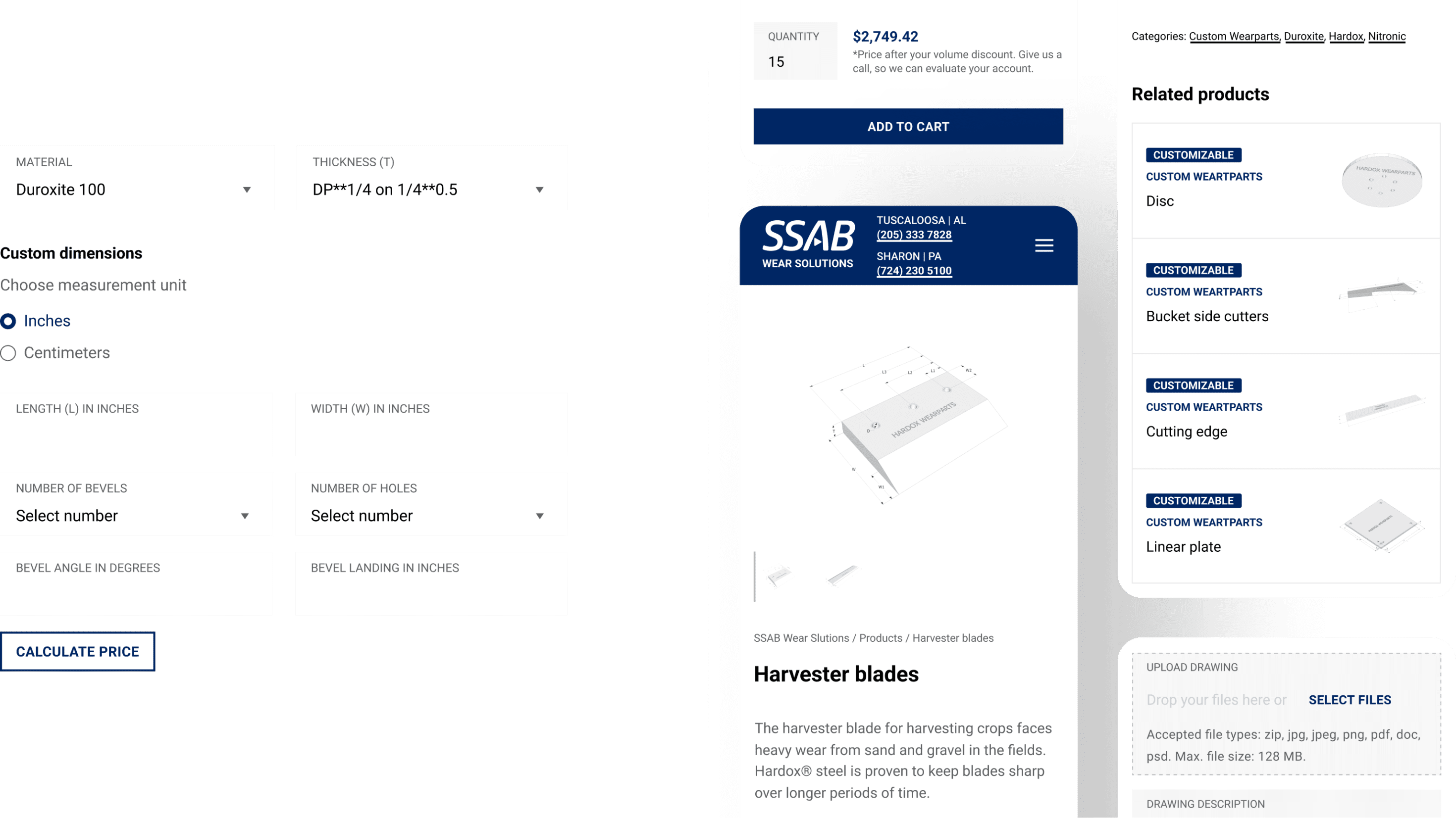 ssab product configurator