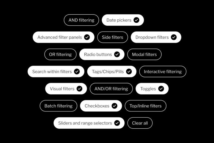 Neuralab’s design handbook: designing filters that guide users